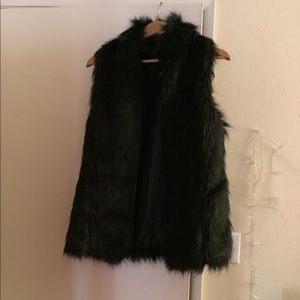 Large fur vest